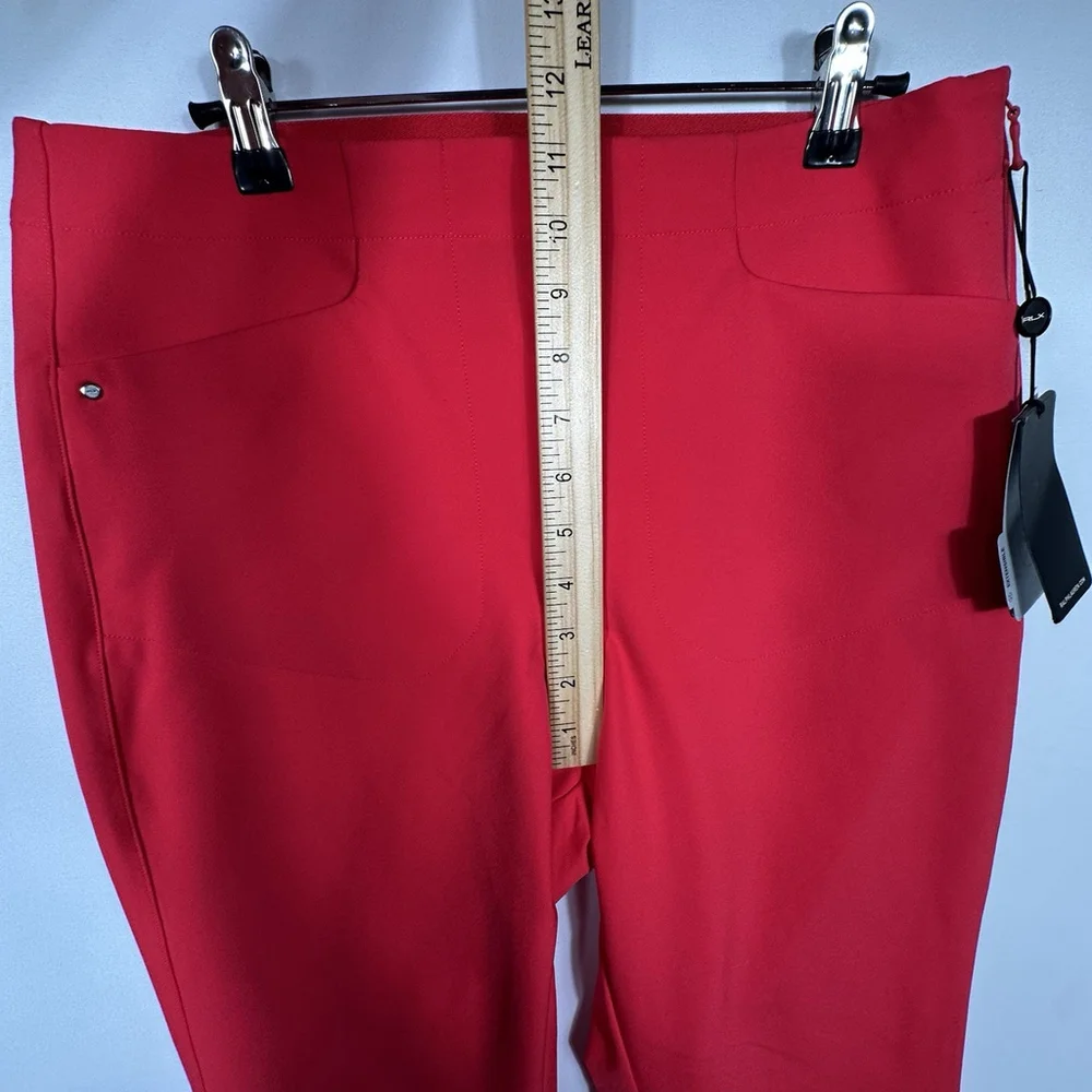 RLX Ralph Lauren Womens Golf Pants 10 Red Nylon Spandex NWT MSRP $168 - Picture 10 of 11